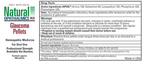 Glaucoma Pellets Natural Ophthalmics, Inc
