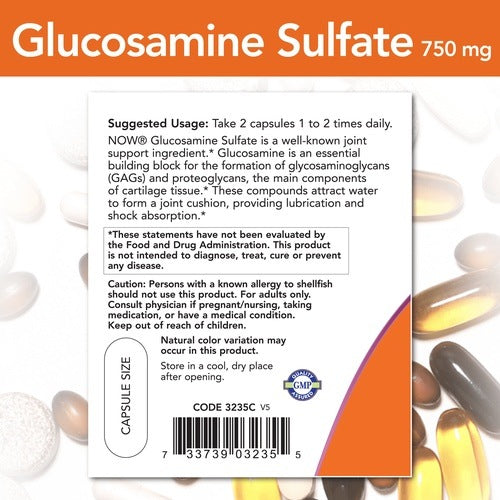 Glucosamine Sulfate 750 mg NOW