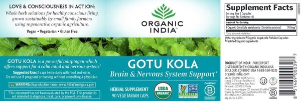 Gotu Kola Organic India