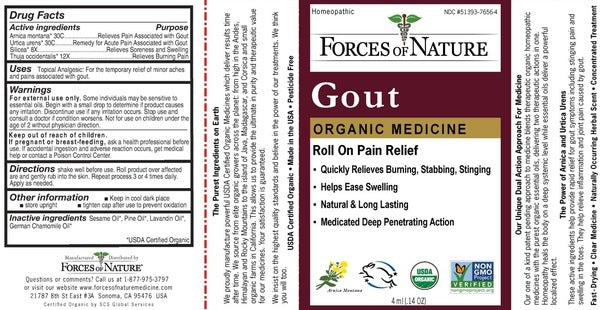 Gout Pain Organic Forces of Nature