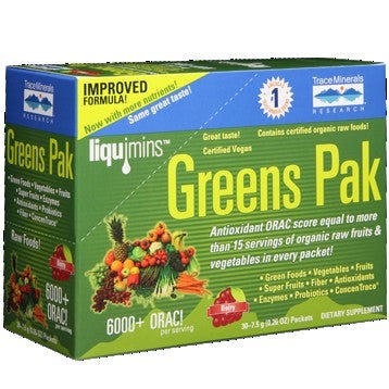 Greens Pak-Berry Trace Minerals Research