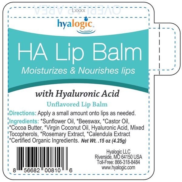 HA Lip Balm Tube - Certified Organic Hyalogic