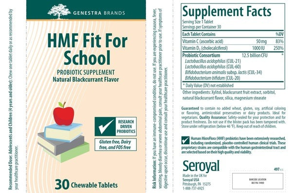 HMF Fit For School Chewable Genestra