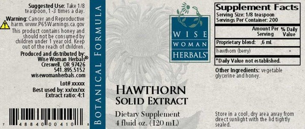 Hawthorne Solid Extract Wise Woman Herbals