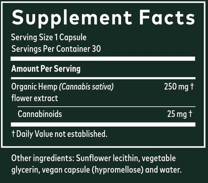Hemp Full Spectrum Extract 25 mg Gaia Herbs