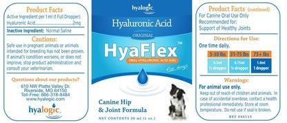 Hyaflex Liquid HA for Dogs Hyalogic