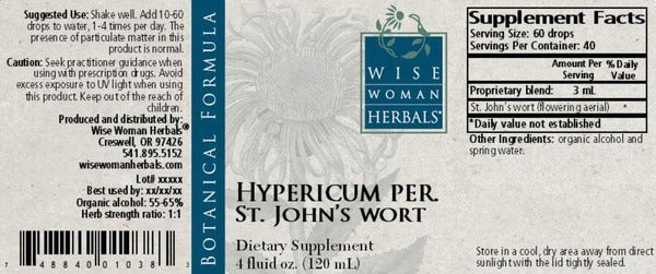 Hypericum perforatum - St. Johns wort Wise Woman Herbals