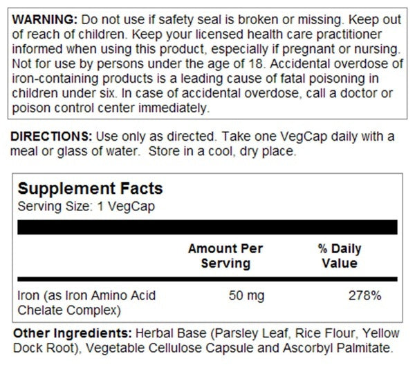 Iron 50 mg Solaray