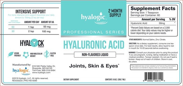 Joints, Skin & Eyes HA High Dose Liquid Hyalogic