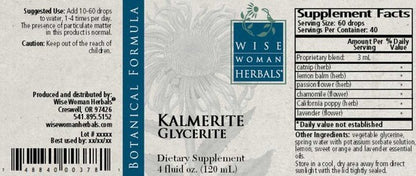Kalmerite Glycerite 2 oz Wise Woman Herbals