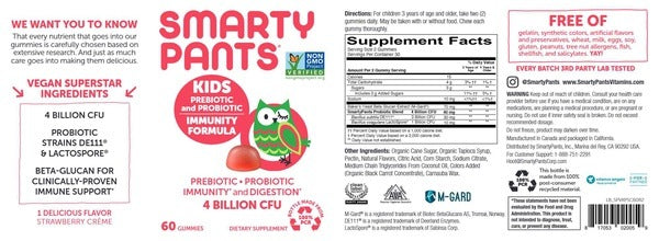 Kids Probiotic SmartyPants Vitamins