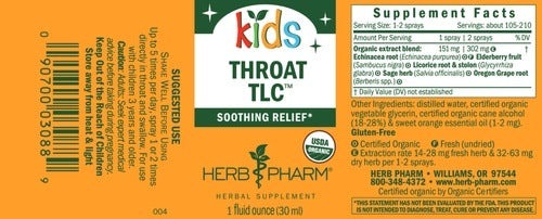 Kids Throat TLC Herb Pharm