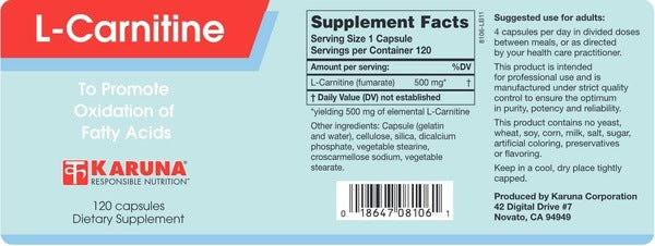 L-Carnitine 500 mg Karuna