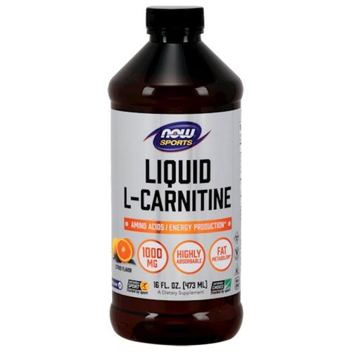 L-Carnitine Liquid Citrus Flavor 1000mg NOW SPORTS