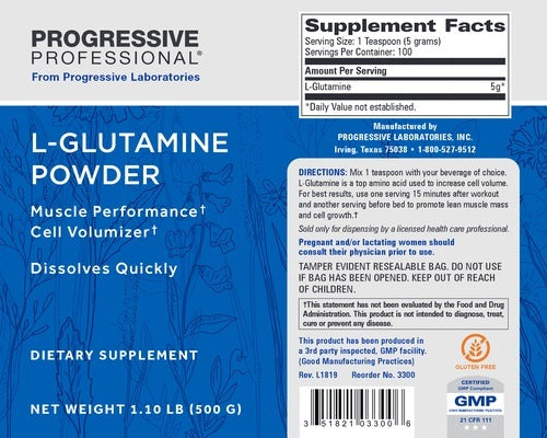 L-Glutamine Progressive Labs