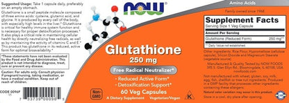 L-Glutathione 250 mg NOW