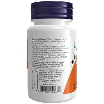 L-Theanine 200 mg NOW