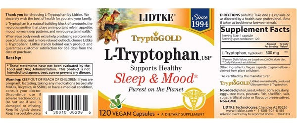 L-Tryptophan 100mg Chewable LIDTKE