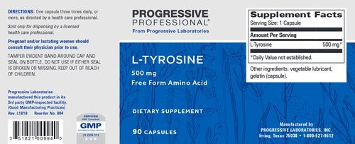 L-Tyrosine 500 mg Progressive Labs