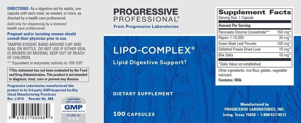 LIPO-COMPLEX Progressive Labs