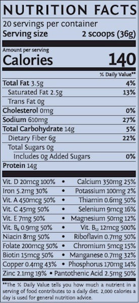Lean Meal Salted Caramel - Nutrition Ingredients
