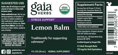 Lemon Balm Gaia Herbs