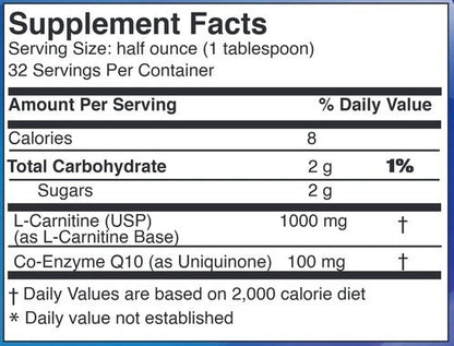 Liquid L-Carnitine CoQ10 16 fl oz Drs Advantage