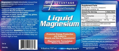 Liquid Magnesium 8 oz Drs Advantage