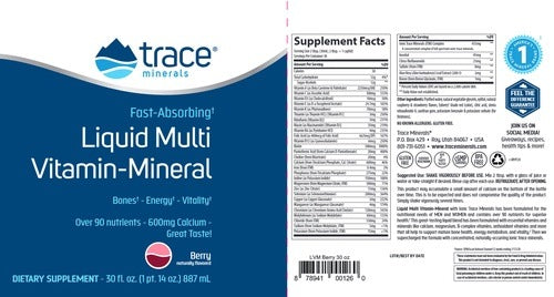 Liquid Multi Vit-Min Berry Trace Minerals Research