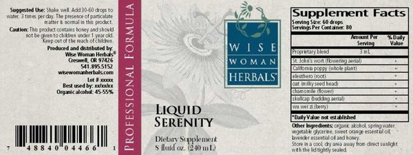 Liquid Serenity Wise Woman Herbals