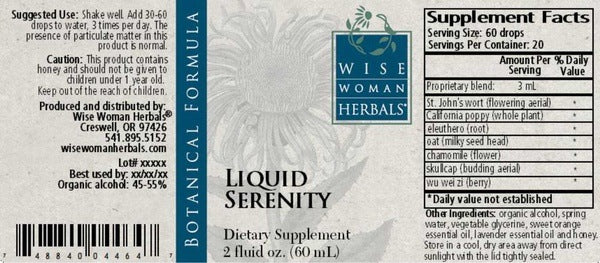 Liquid Serenity Wise Woman Herbals