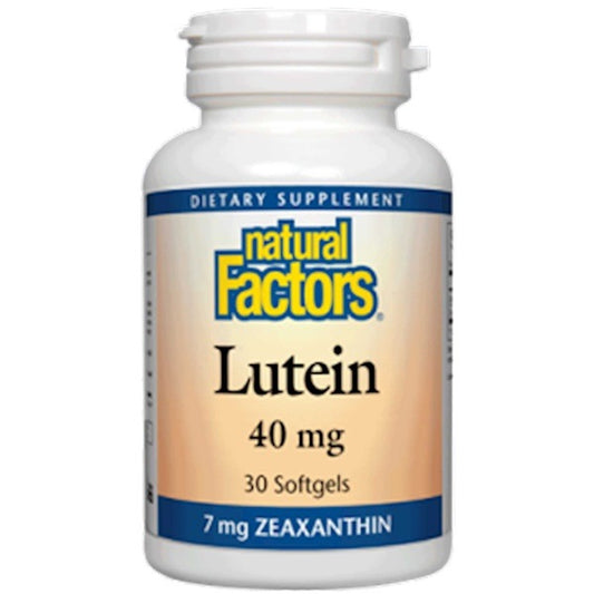 Natural factors Lutein 40 mg - provides nutritional support for the skin and eyes