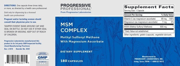 MSM COMPLEX Progressive Labs
