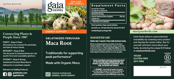 Maca 500 mg Gaia Herbs