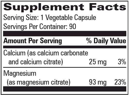 Mag-Cal Citrate by Progressive Labs Supplement Ingredients