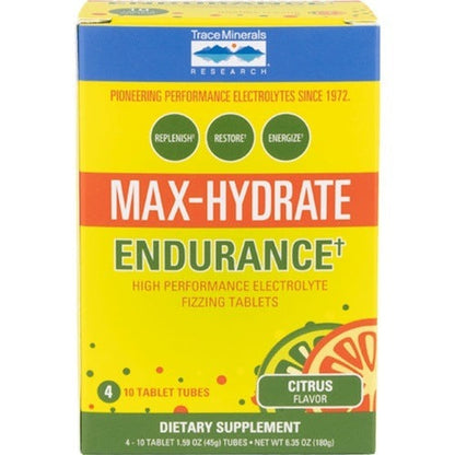Max-Hydrate Endurance Trace Minerals Research