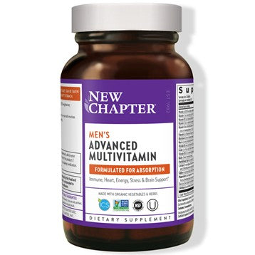 New Chapter Men's Advanced Multivitamin - Supports immune system and ocassional stress
