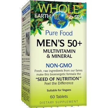 Men's Multi 50+ Non-GMO Whole Earth and Sea - Natural Factors