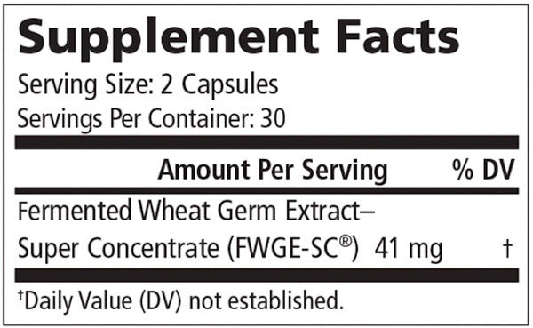 Ingredients of American BioSciences Metatrol Pro Dietary Supplement - Fermented Wheat Germ Extract