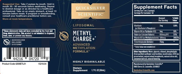 Methyl Charge+ QuickSilver Scientific