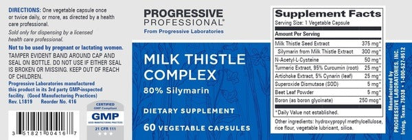 Milk Thistle Complex Progressive Labs