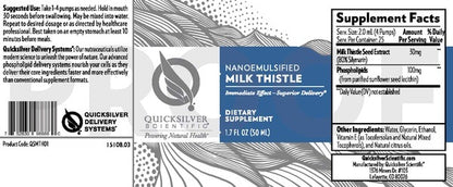 Milk Thistle Nanoemulsified QuickSilver Scientific