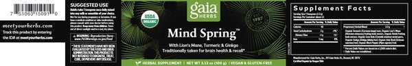 Mind Spring Gaia Herbs
