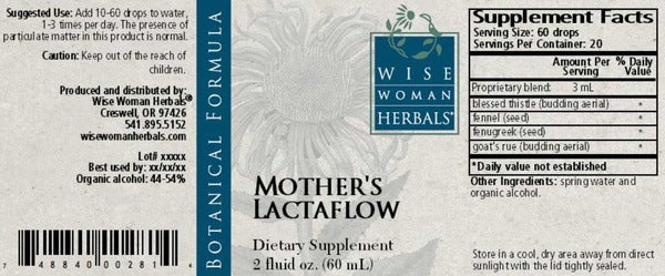 Mothers Lactaflow 2 oz Wise Woman Herbals