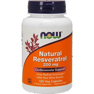 Natural Resveratrol 120 vegcaps NOW