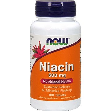 Niacin 500 mg by NOW - Nutritional Health