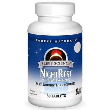 NightRest w/Melatonin Source Naturals