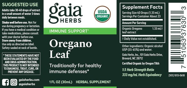 Oregano Leaf Gaia Herbs