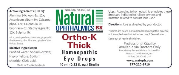 Ortho-K Thick Eye Drops Natural Ophthalmics, Inc