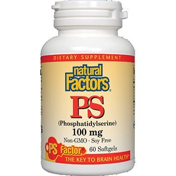 Natural factors PS phosphatidylserine - supports brain function and brain health